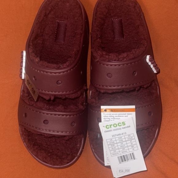 Burgundy brand new Crocs - Picture 2 of 6